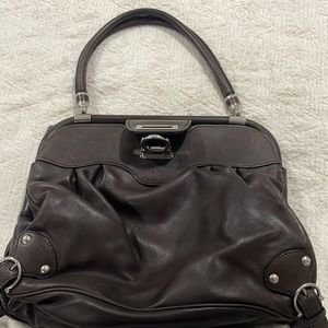 Brown leather purse